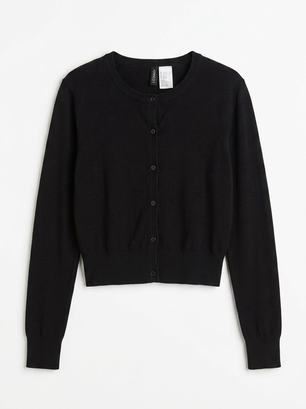 H&Mβ―ButtonβUpβ―Cardiganβ―ββ―Black,β―Sizeβ―Small